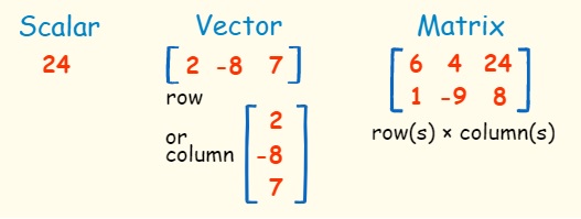 Scalar, Vectors and Matrices _gallery ><